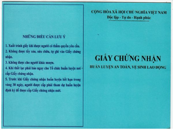 Tại sao nên làm chứng chỉ an toàn lao động