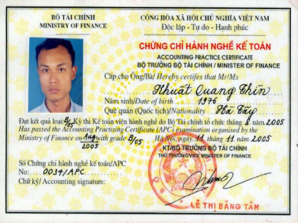 Các ngành nghề mà chúng tôi nhận hỗ trợ làm chứng chỉ