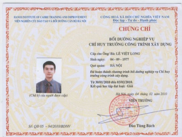 Bảng giá dịch vụ làm chứng chỉ chỉ huy trưởng lấy ngay tại Làm Bằng 247