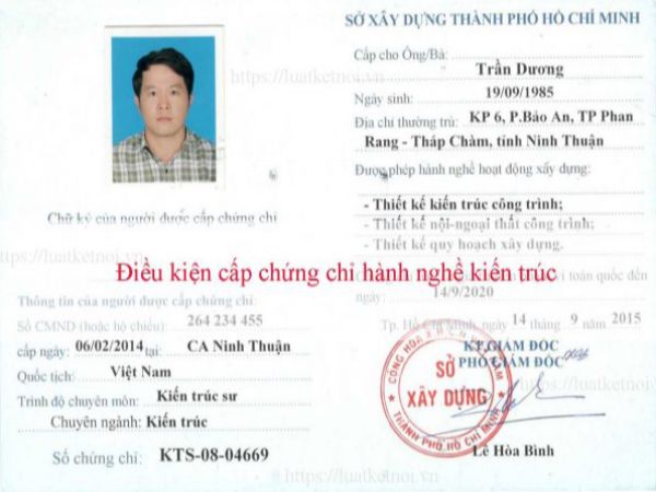 Làm chứng chỉ hành nghề Kiến Trúc Sư lấy ngay tại Làm Bằng 247