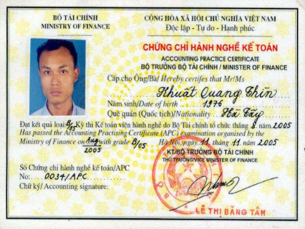 Các ngành nghề mà chúng tôi nhận hỗ trợ làm chứng chỉ