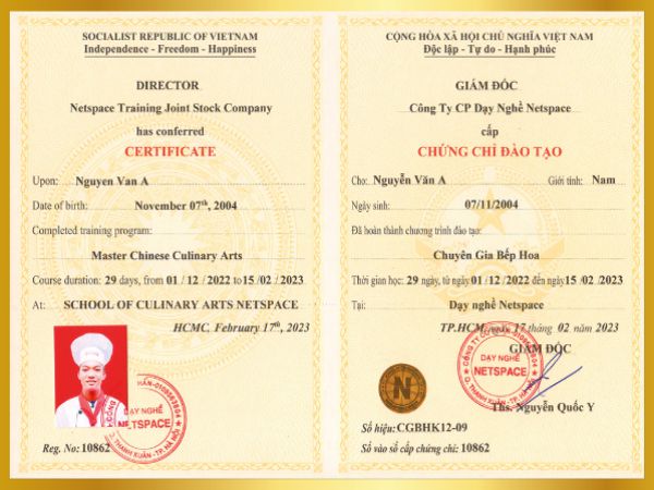 Cơ hội công việc khi làm chứng chỉ nấu ăn