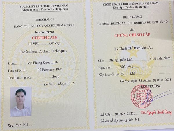 Nơi làm chứng chỉ nấu ăn lấy ngay uy tín, chất lượng