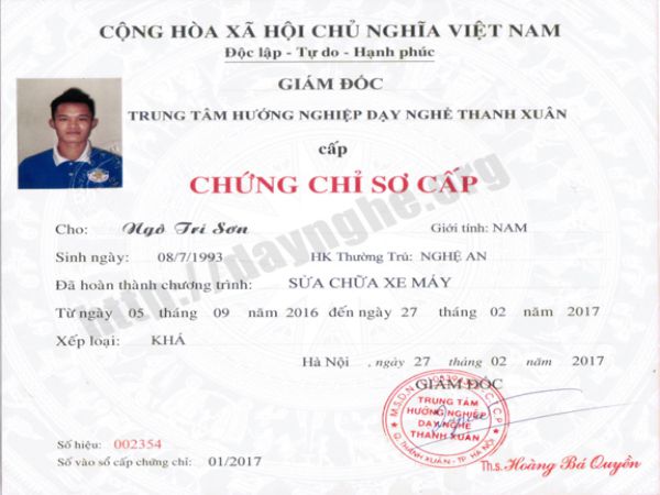 Làm chứng chỉ nghề cơ khí là một thế mạnh