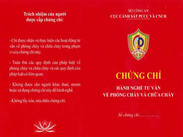 Các loại chứng chỉ Phòng Cháy CC mà Làm Bằng 247 thường làm