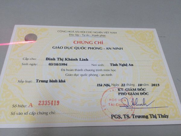 Lợi ích khi làm chứng chỉ quốc phòng