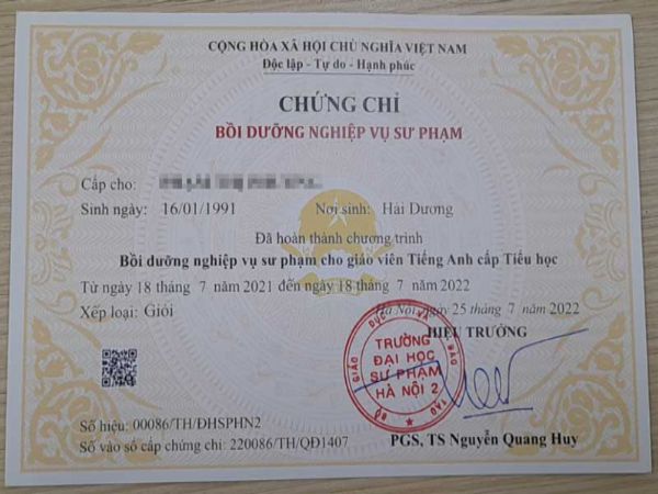 Quy trình làm chứng chỉ sư phạm giả tại Làm Bằng 247