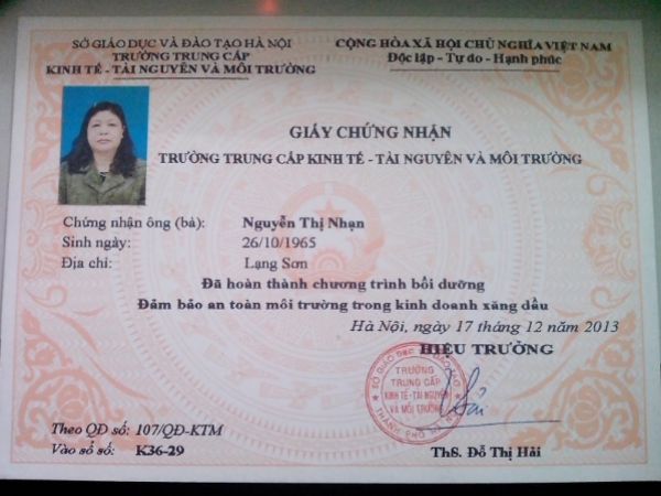 Làm chứng chỉ xăng dầu lấy ngay tại Làm Bằng 247 bao sử dụng trên toàn quốc
