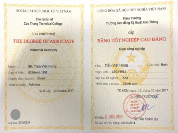 Làm Bằng Cao Đẳng Hà Nội Phôi Gốc Chất Lượng Tuyệt Đối
