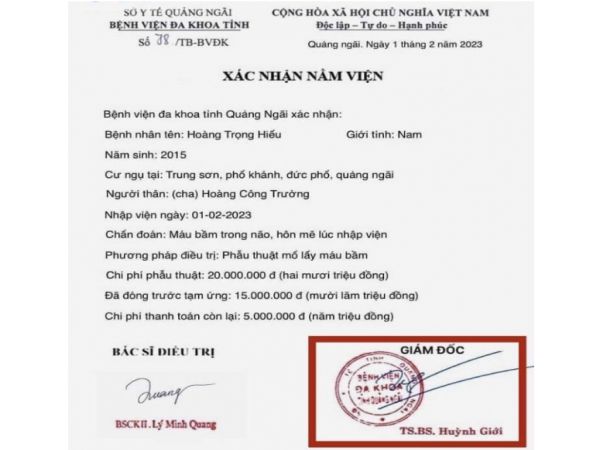 Làm Giấy Bệnh Viện Giả Có Đầy Đủ Hồ Sơ Bệnh Án