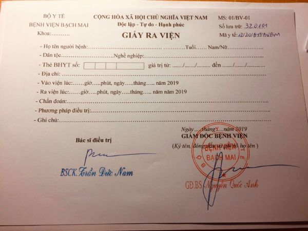 Làm Giấy Bệnh Viện Giả Có Đầy Đủ Hồ Sơ Bệnh Án