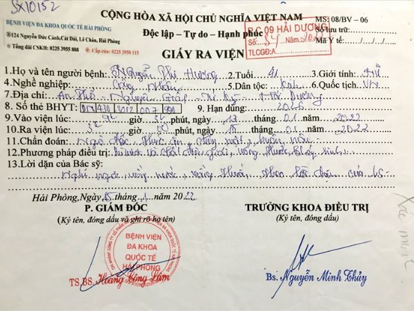 Làm Giấy Bệnh Viện Giả Có Đầy Đủ Hồ Sơ Bệnh Án
