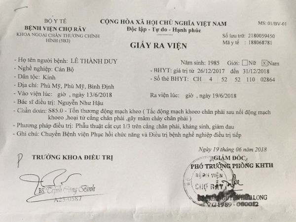 Làm Giấy Bệnh Viện Giả Có Đầy Đủ Hồ Sơ Bệnh Án