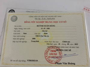Làm Bằng Cấp 2 Kèm Học Bạ Phôi Thật Làm Bằng 247 Toàn Quốc