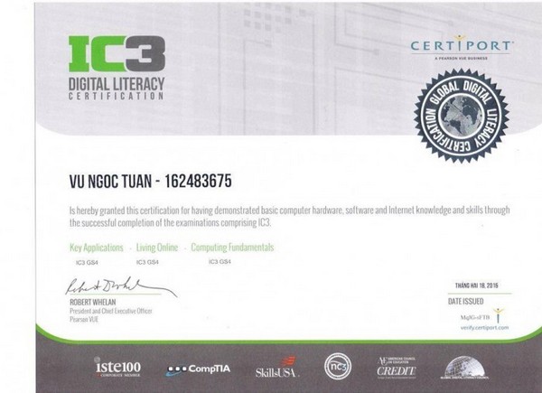 Khái Niệm Làm Chứng Chỉ Tin Học IC3 Giả