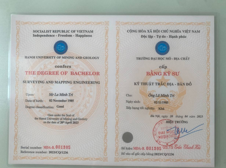 Làm Bằng Đại Học Địa Chất Phôi Thật Uy Tín Tại Làm Bằng 247